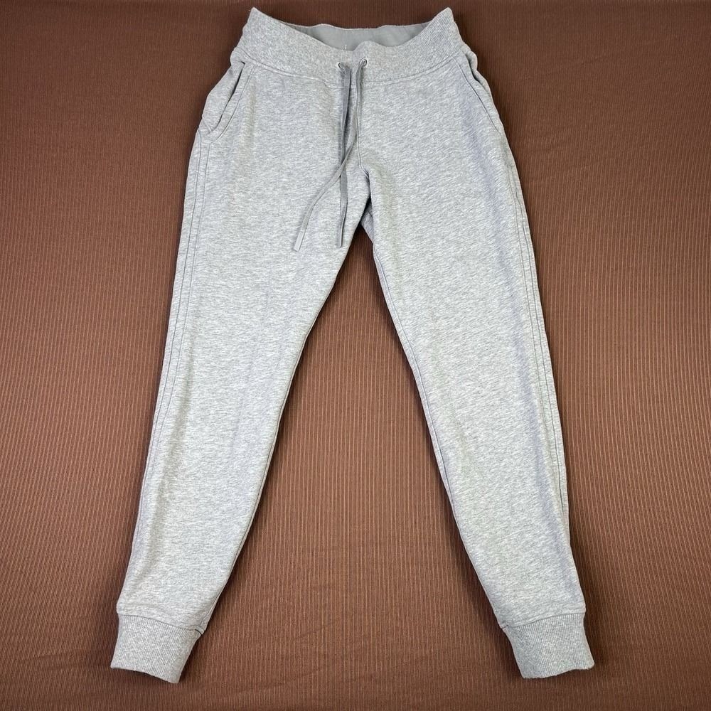 Lululemon Warm Down Jogger Sweat Pants Womens 4 Gray High Rise Athleisure Lounge